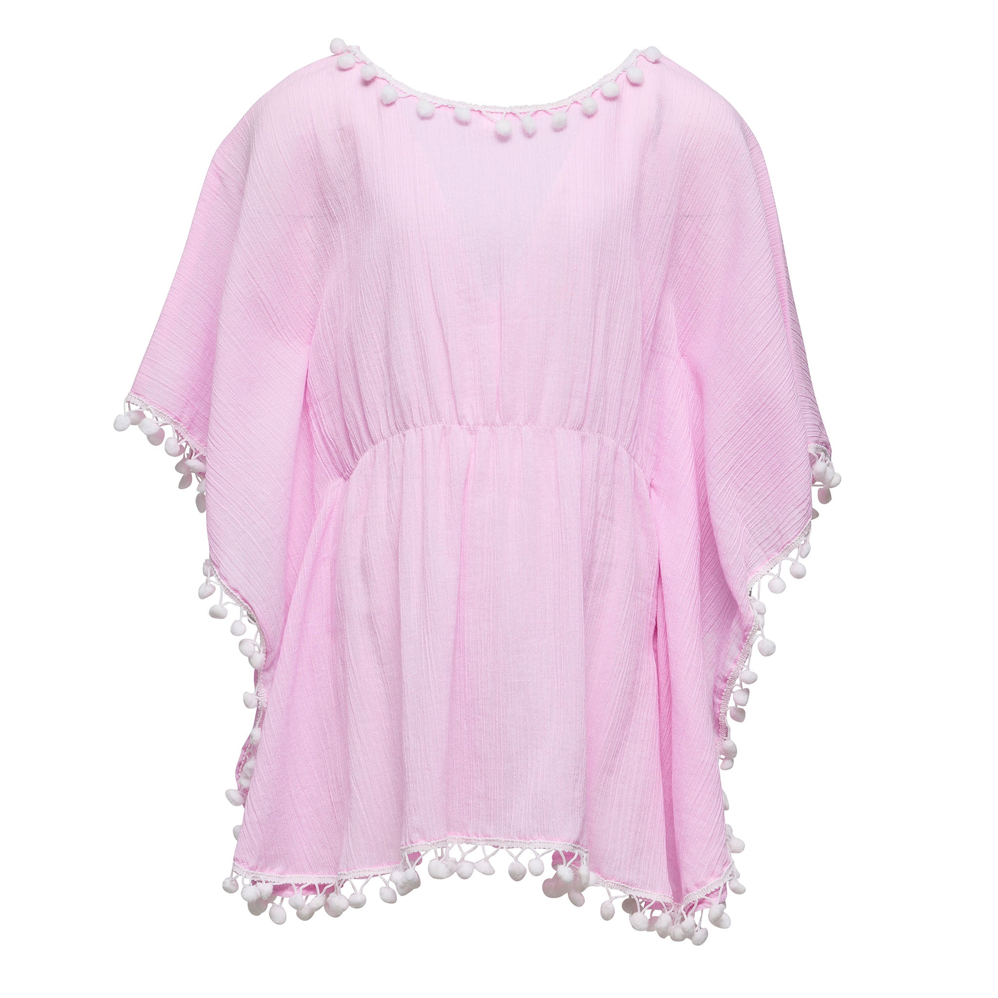 SNAPPER ROCK Pink Sherbet Pom Pom Cover Up