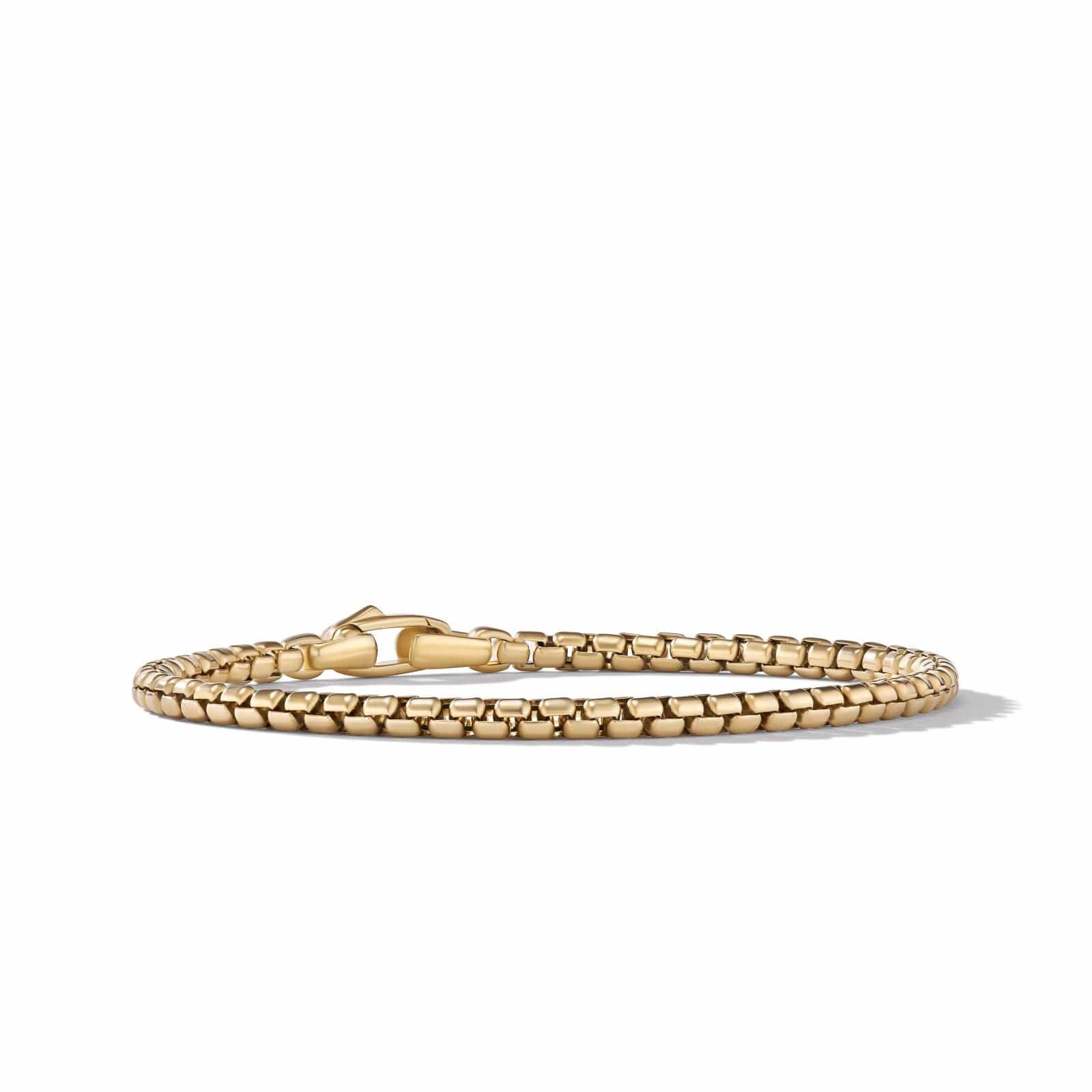 DAVID YURMAN Box Chain Bracelet in 18K Yellow Gold  3.4mm