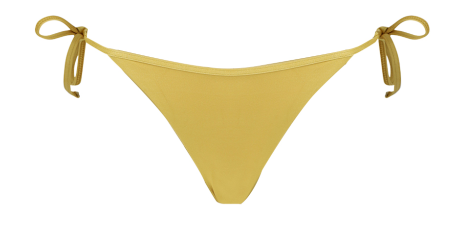 Bromelia Metallic Gold Gabriela Bikini Bottoms