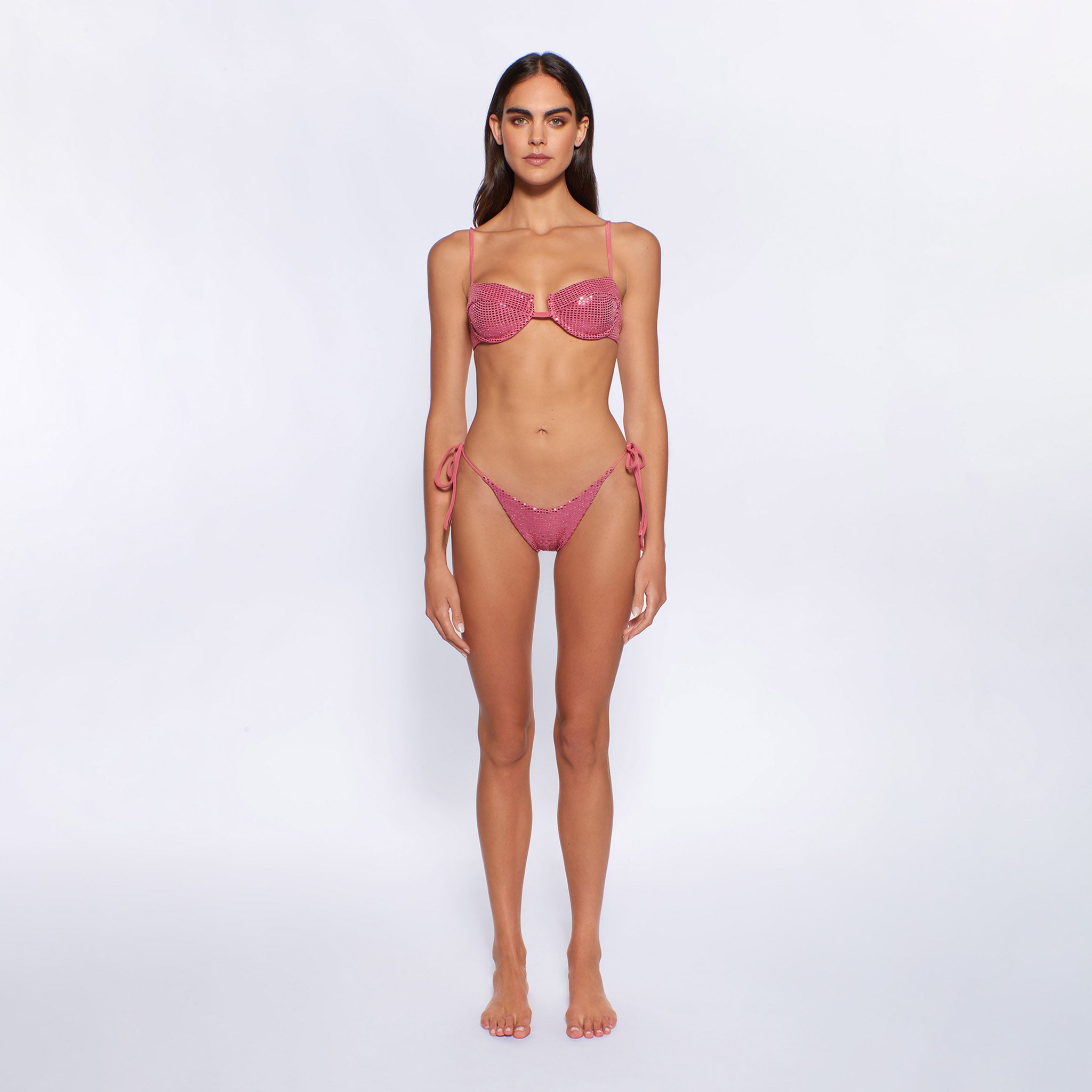 PEIXOTO SWIMWEAR Legally Coral Lara Bikini Top