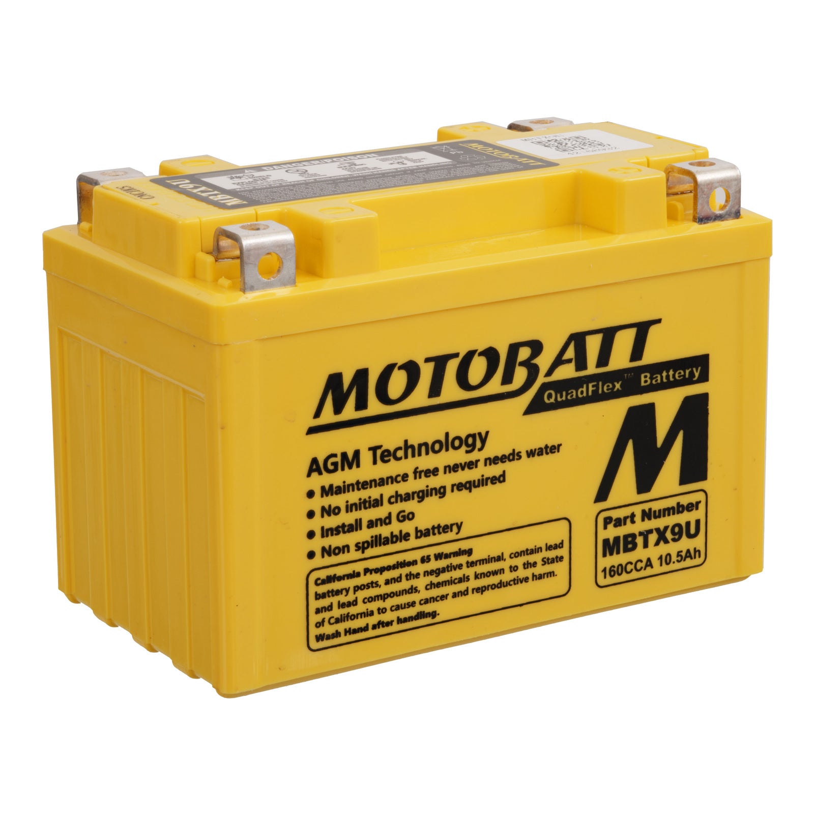 Motobatt Battery Quadflex AGM   MBTX9U