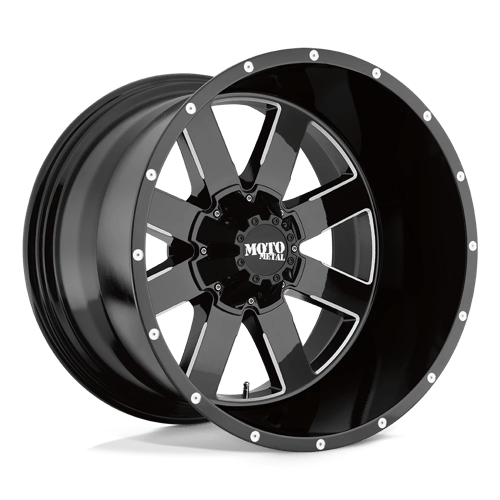 Moto Metal MO962 17X10 5X5.0/5.5 G BLK MILL  24MM Wheels