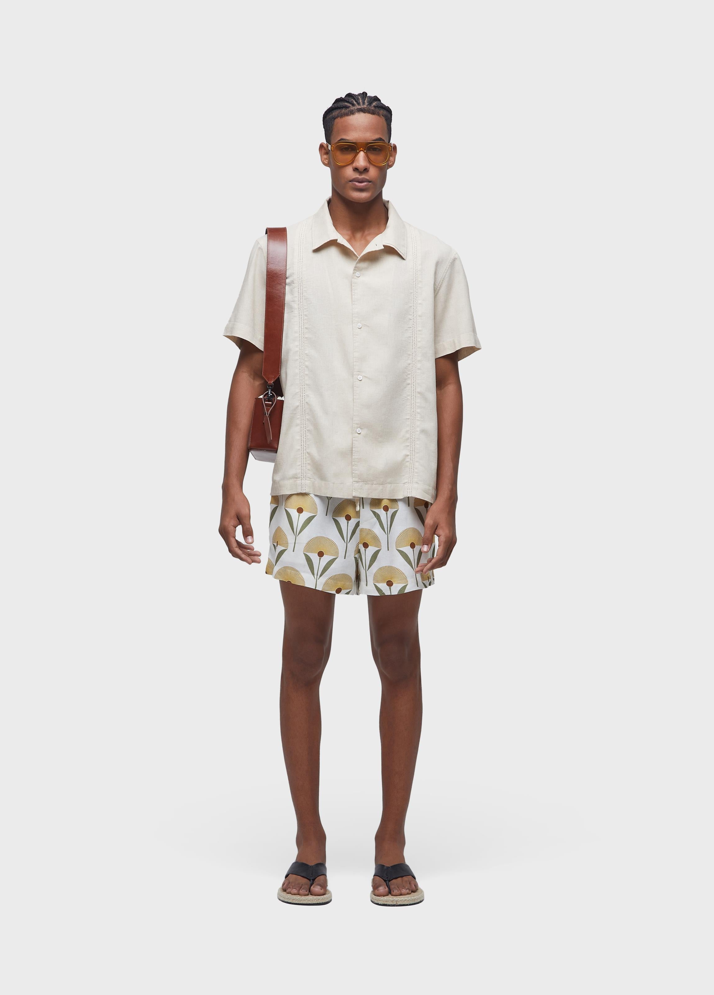 OSKLEN Bermuda Pj Sunflower Color
