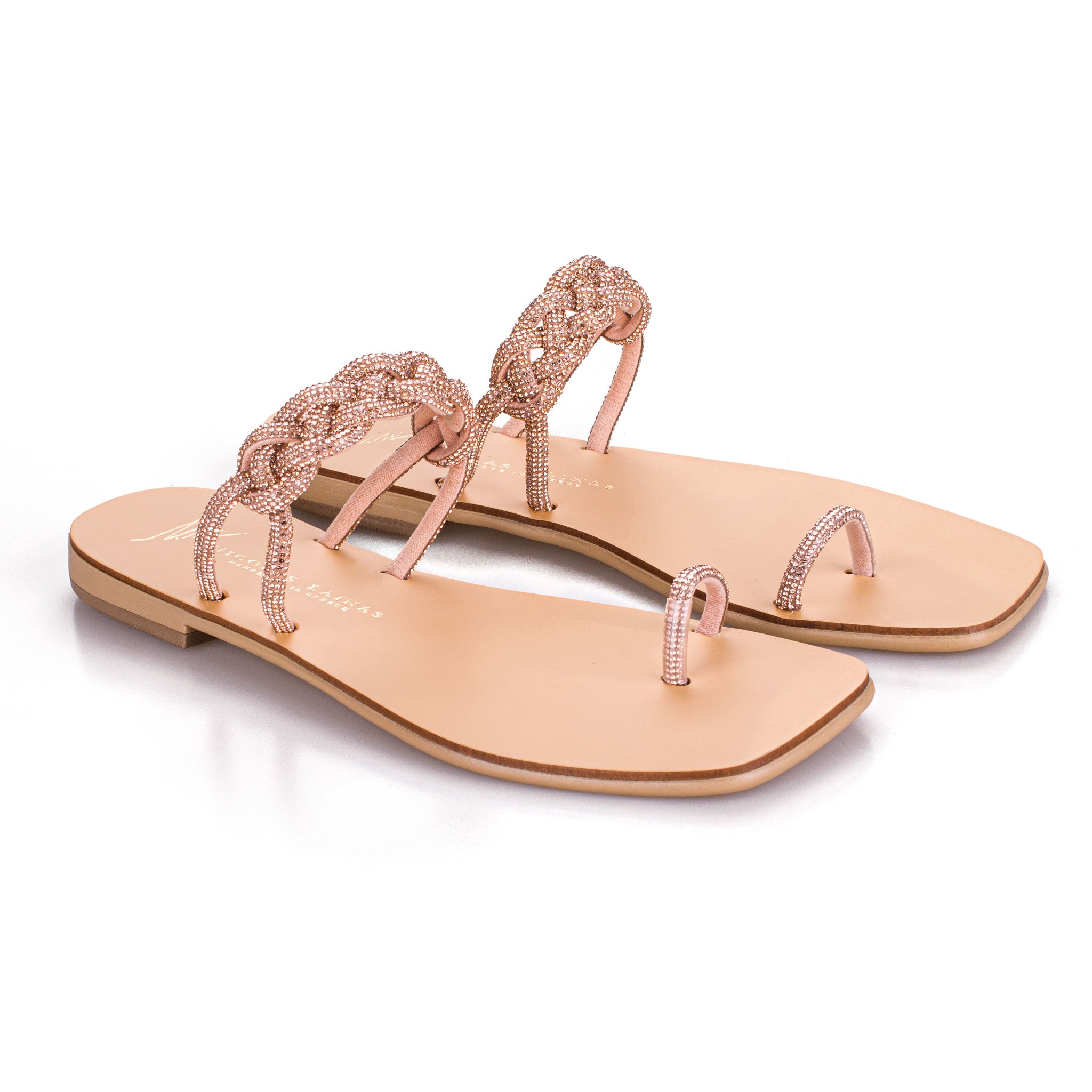 NICOLAS LAINAS Crystal Mykonos Sandals