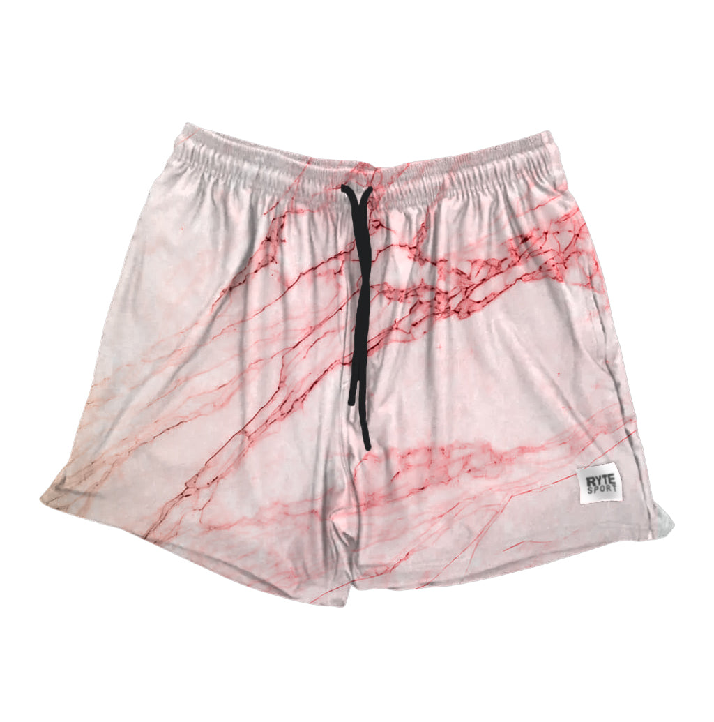 RYTE SPORT Men's Marble Orange Swim Shorts