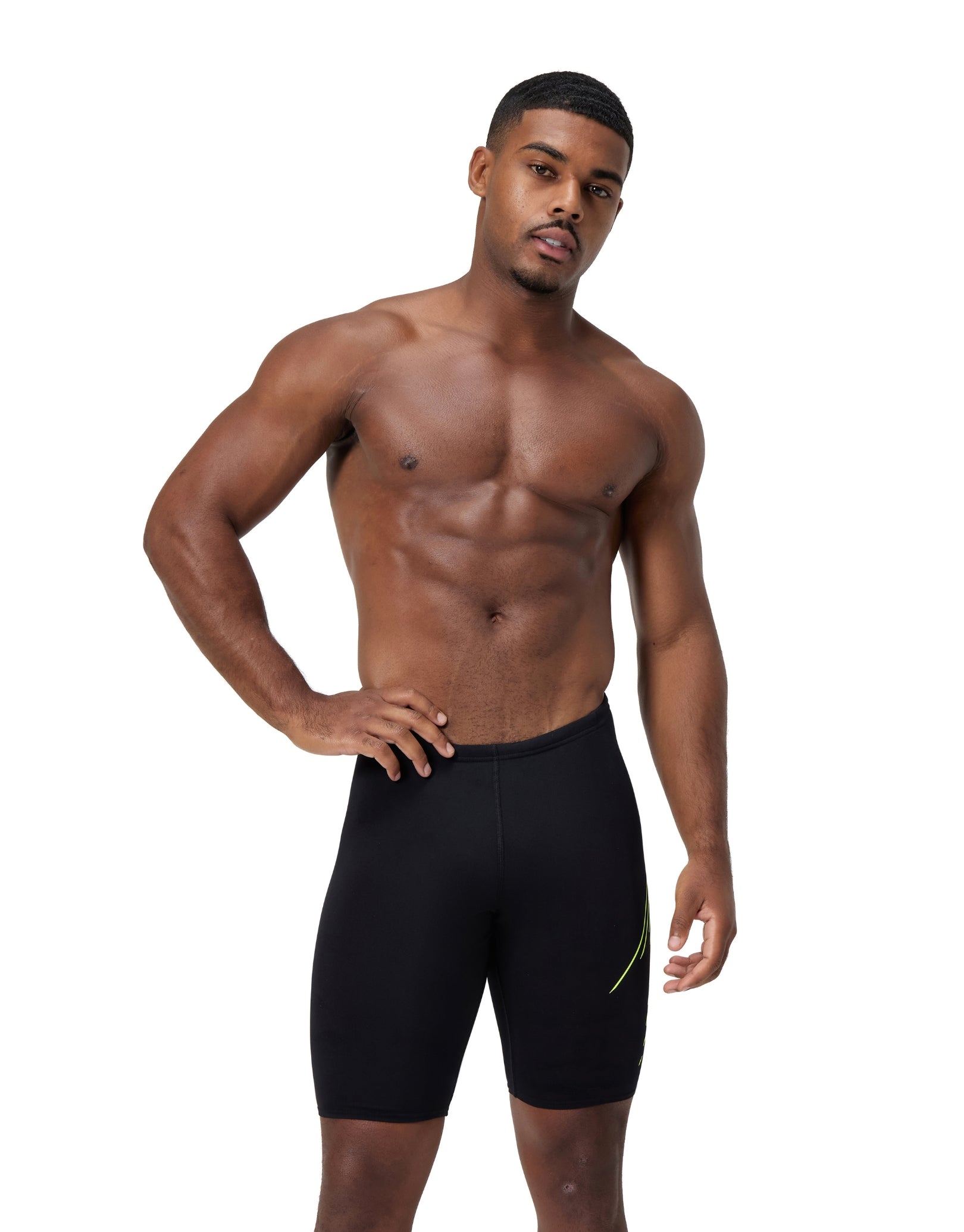 Speedo HyperBoom Placement Jammer   Black Yellow