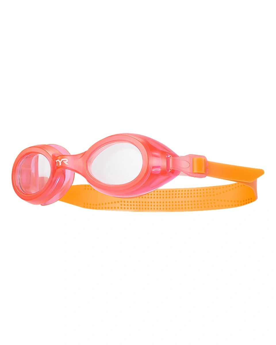 TYR MADE IN CHINA TYR Aqua Blaze Kids Swimming Goggles   Pink Orange