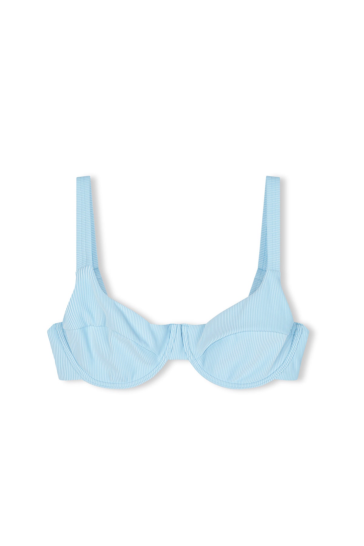 ZULU & ZEPHYR Signature Stripe Adjustable Bra Cup   Shallow Blue