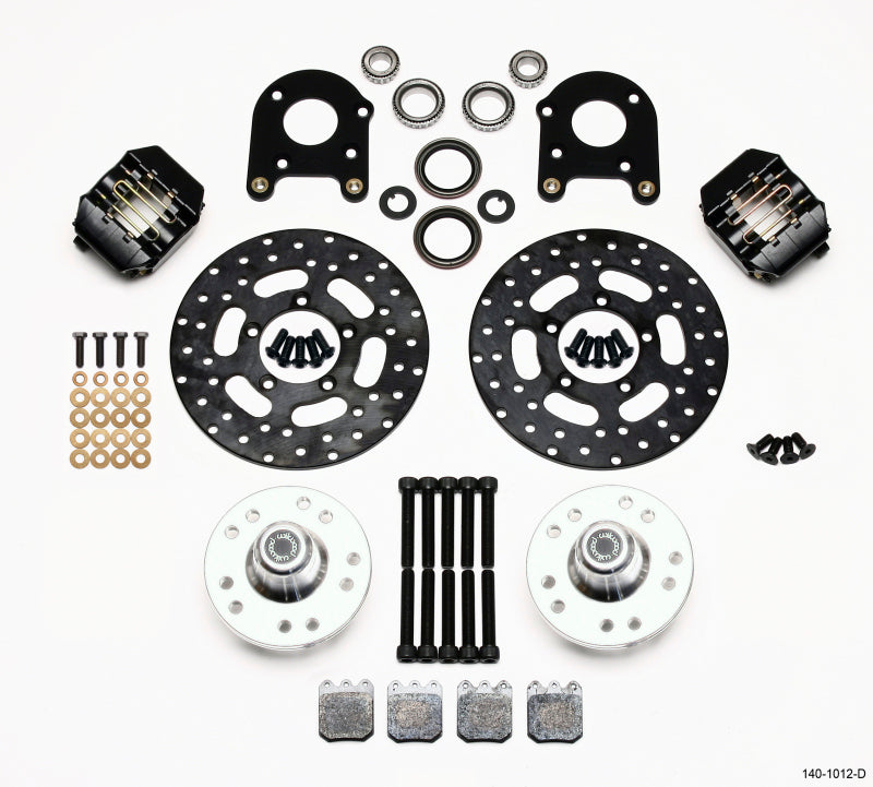 Wilwood Dynalite Single Front Drag Kit Drilled Rotor 71 80 Pinto/Mustang II Disc & Drum