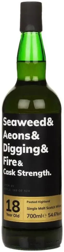 Seaweed & Aeons & Digging & Fire & Cask Strength 18 Year Batch 01 Single Malt Scotch Whisky 700ml