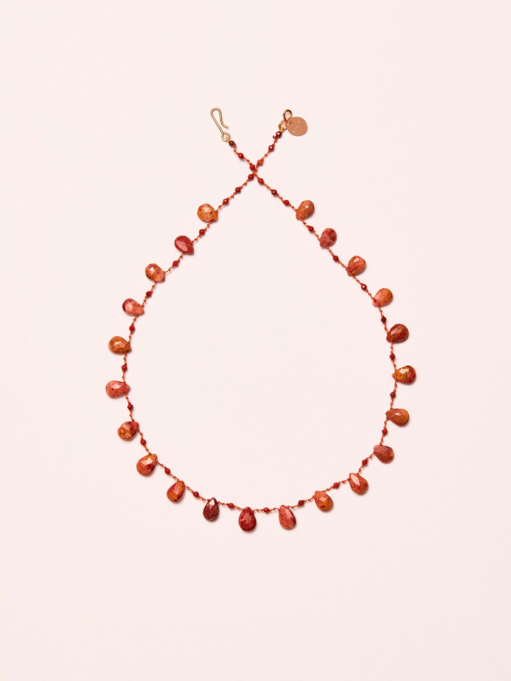 IVARENE COLLIER HARPER JASPE ROUGE