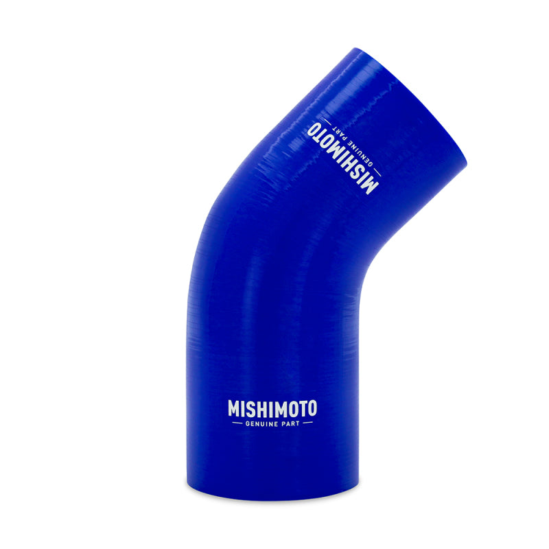 Mishimoto Silicone Reducer Coupler 45 Degree 2.25in to 2.5in   Blue