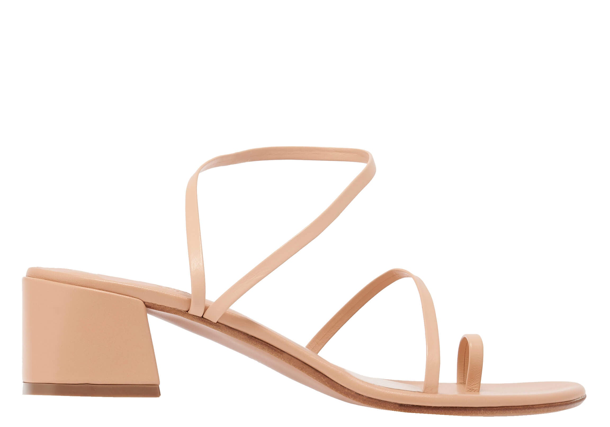 ANCIENT GREEK SANDALS Chora Block Heel Sandals Natural