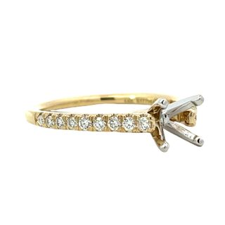 GABRIEL & CO. 14K Diamond Semi Mount
