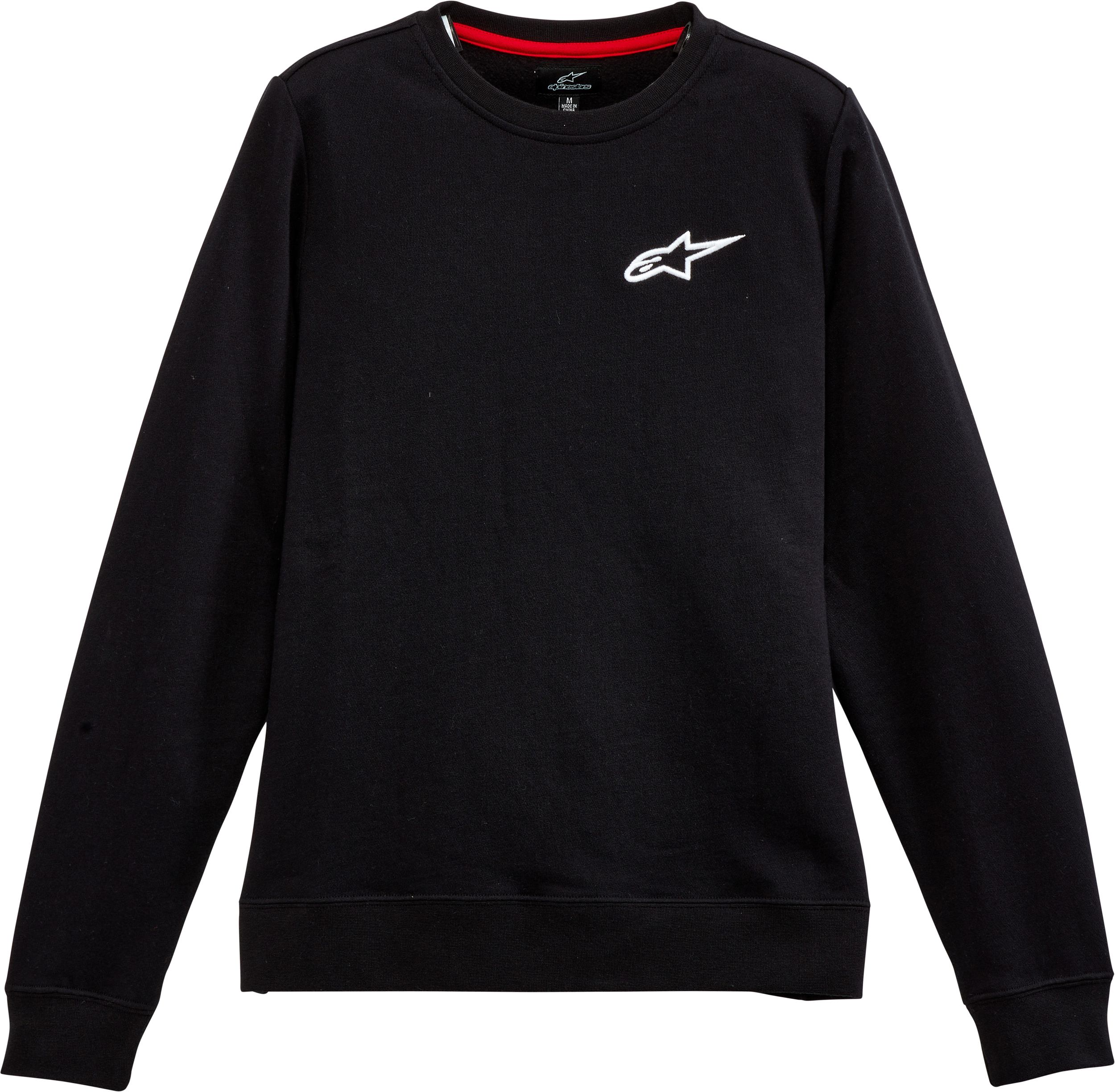 Alpinestars Women's Ageless Chest Crew Fleece   Black   Part Number 1232 51820 10 L