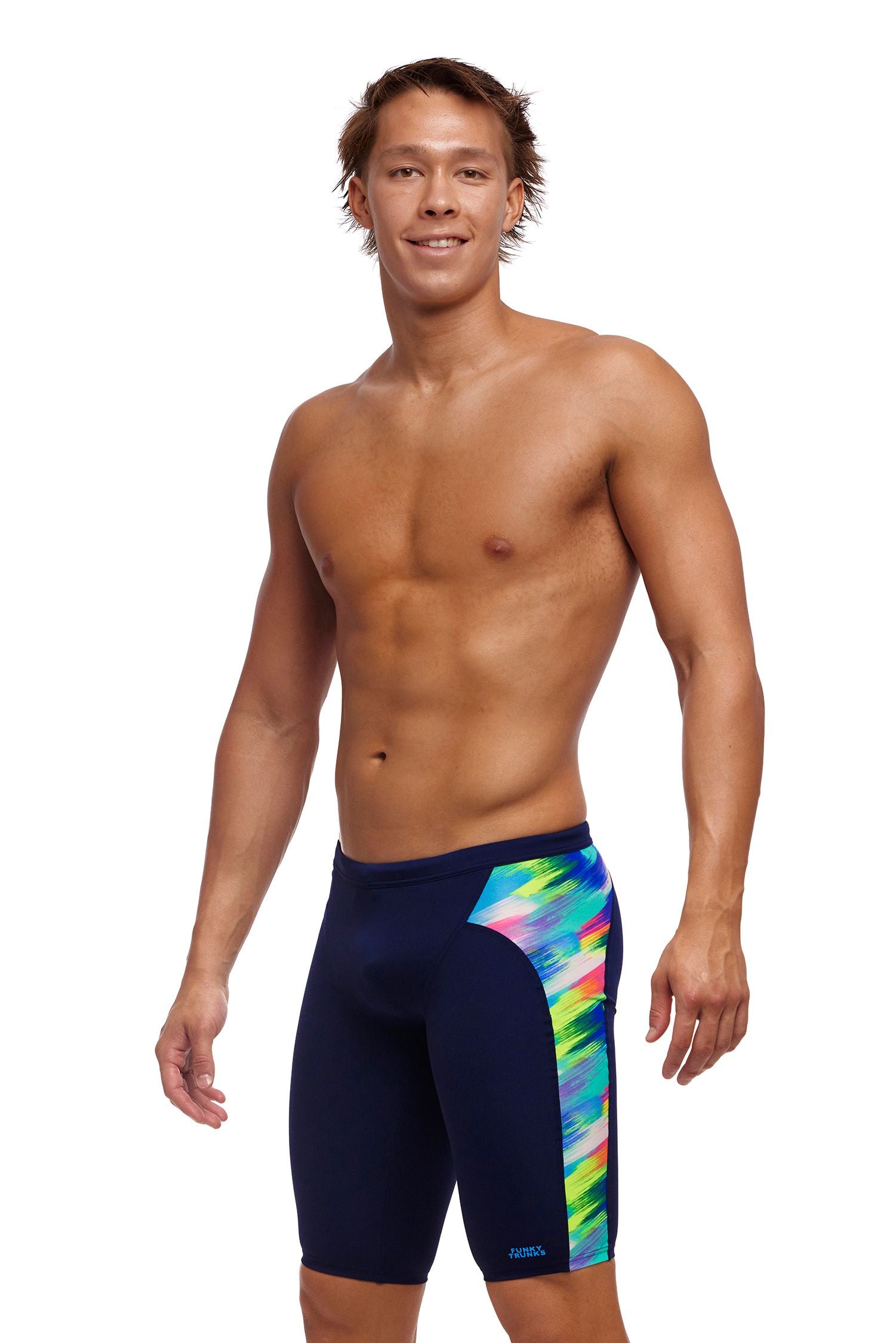 Funky Trunks Mens Training Jammers   Streaky Strokes