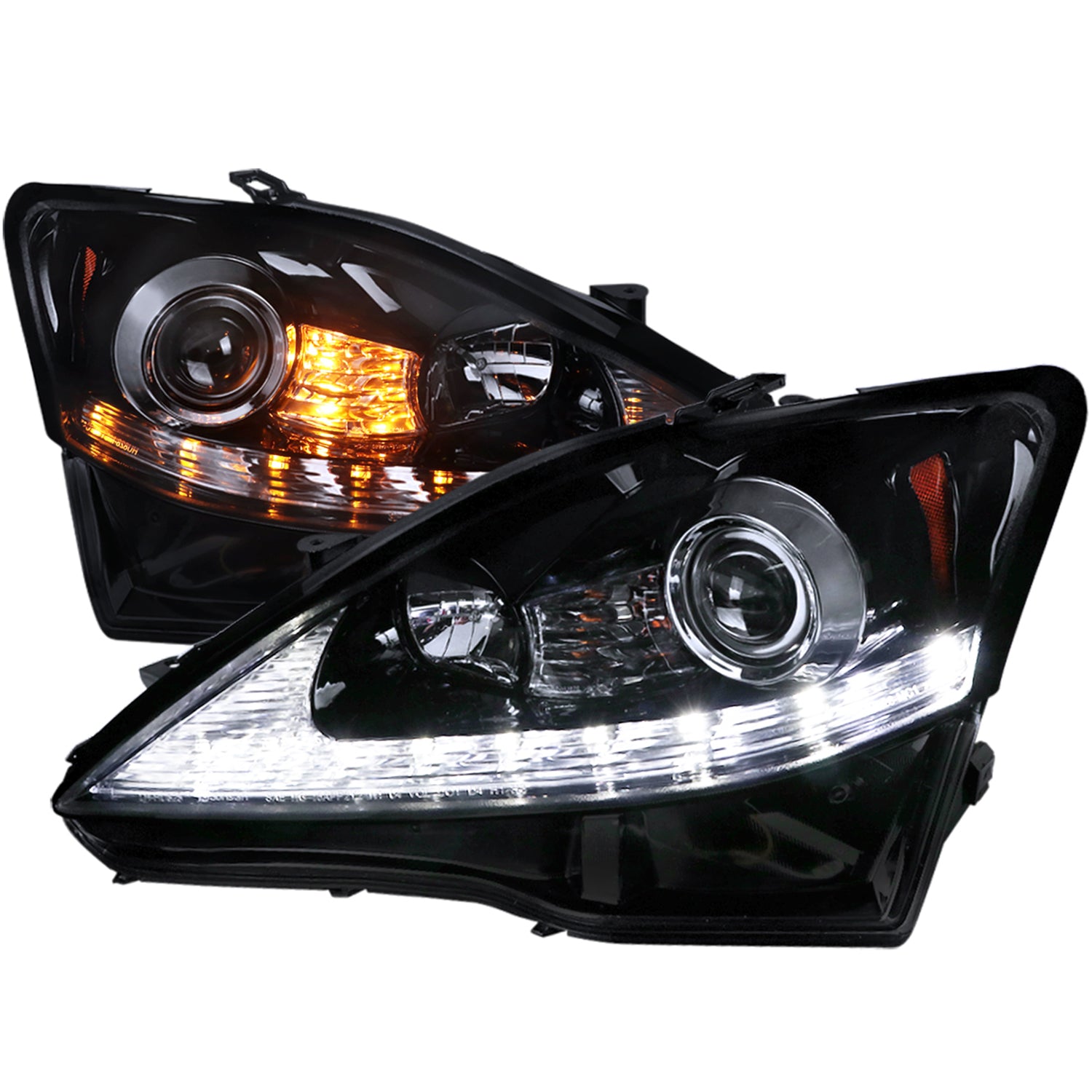 SPEC D TUNING 2006 2010 Lexus IS250/IS350 LED Light Projector Headlights Turn Signals Smoke