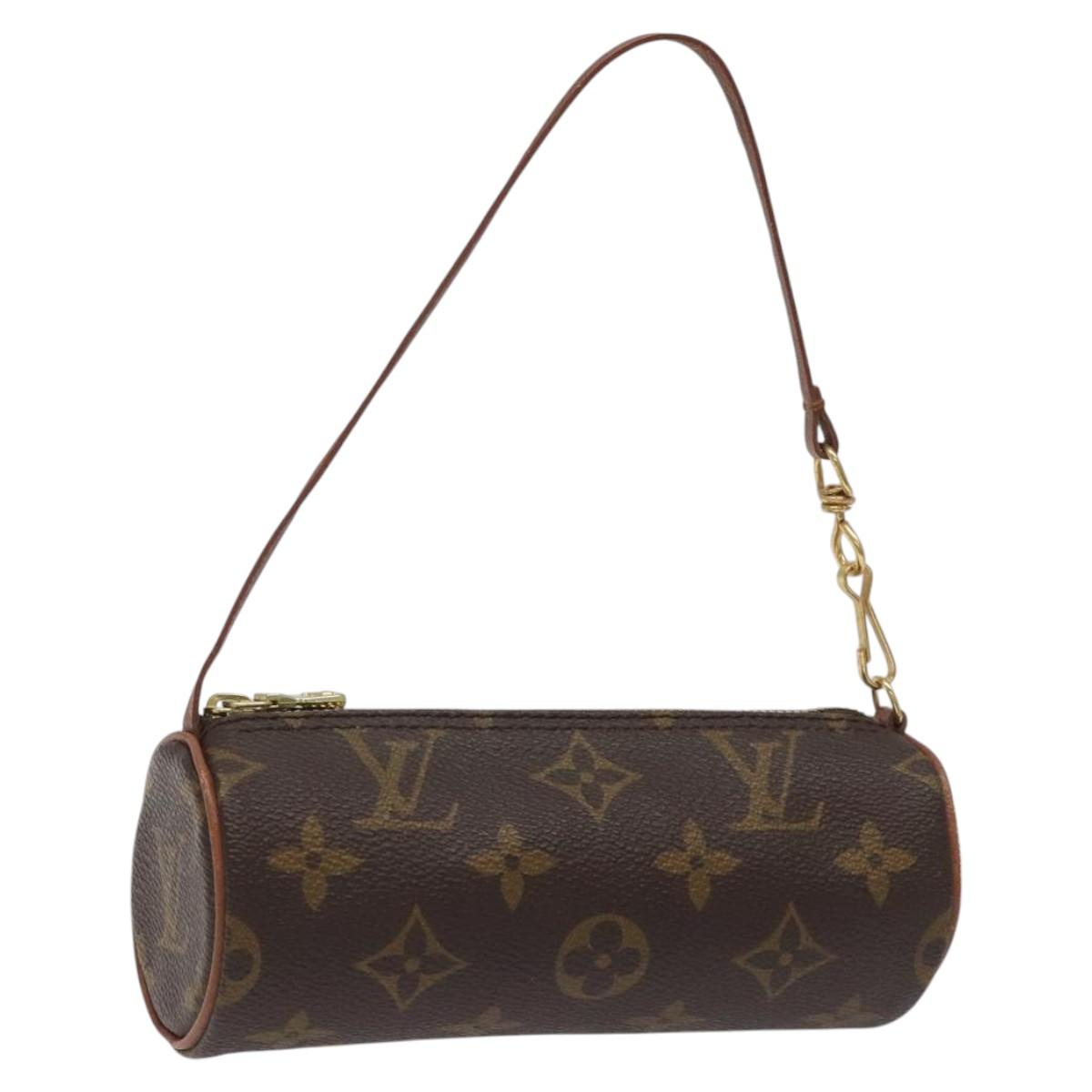 LOUIS VUITTON Monogram Papillon Pouch LV Auth MY036