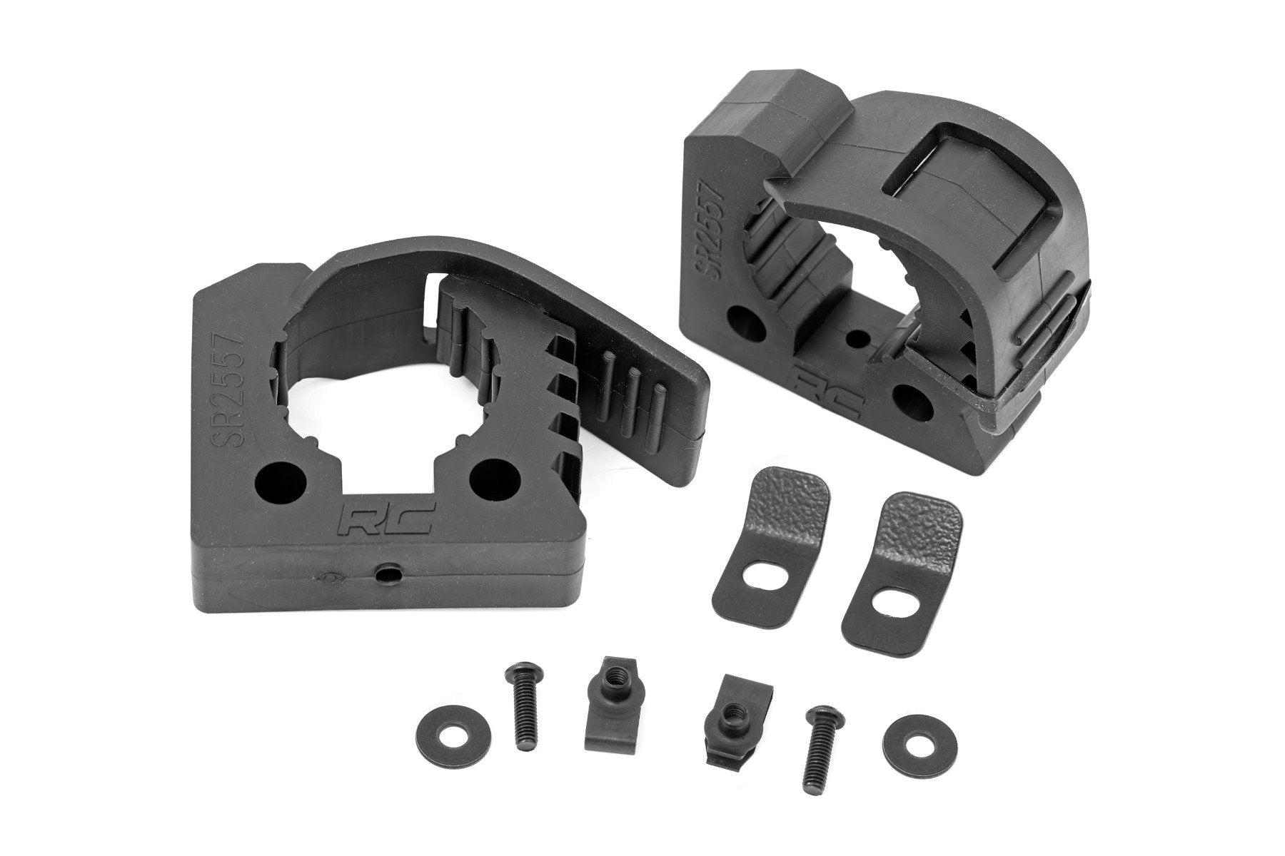 ROUGH COUNTRY Rubber Molle Panel Clamp Kit   Universal   1"   2 1/4"   2 Clamps   99071