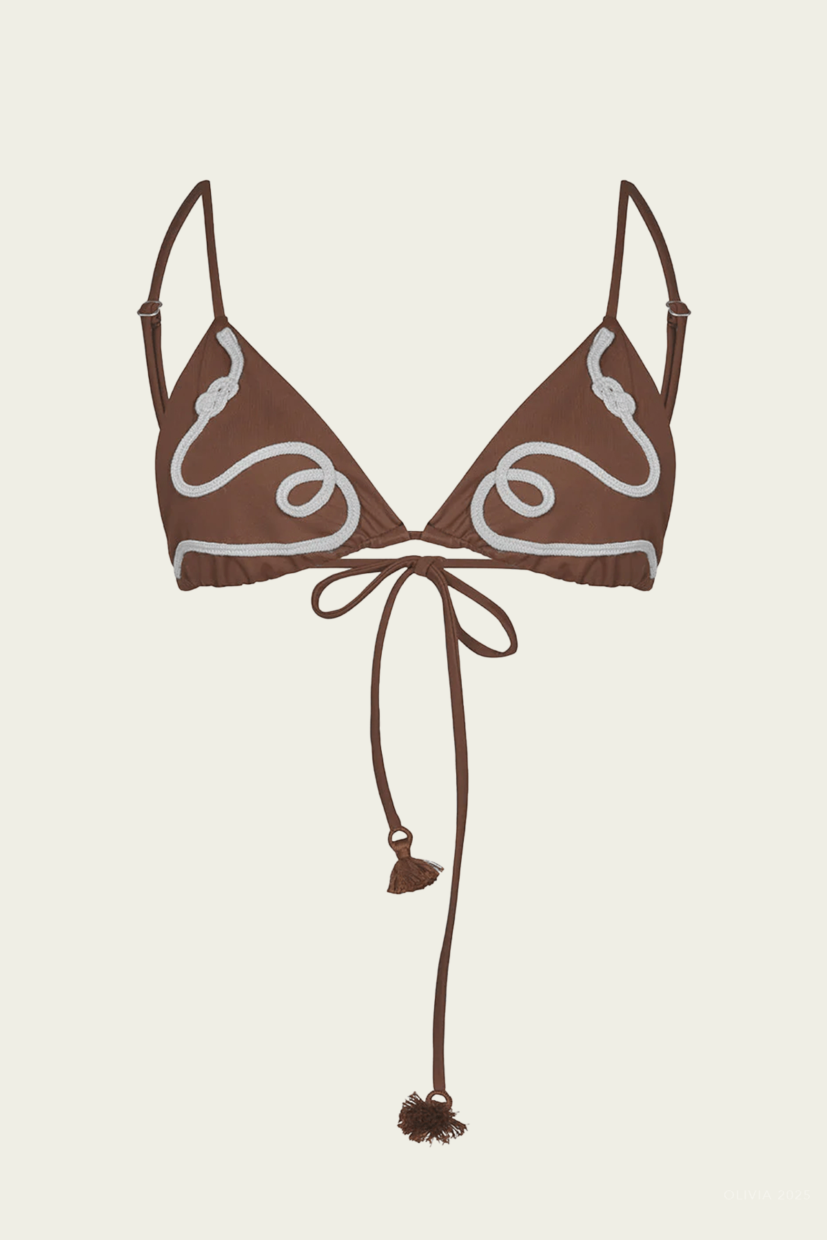 JOHANNA ORTIZ Second Nature Bikini Top in Terracota