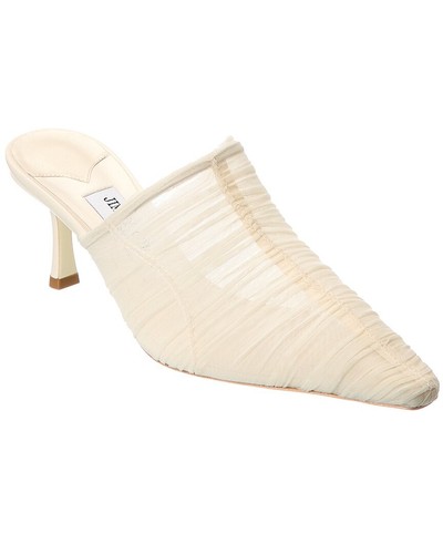 Jimmy Choo Lotta 65 Ruched Tulle Mule Women's