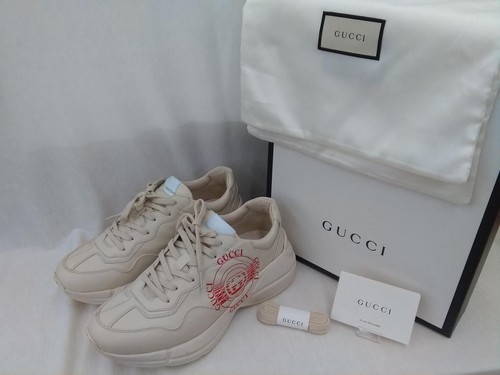 GUCCI Model Number: Lightton 630607 Leather Sneakers