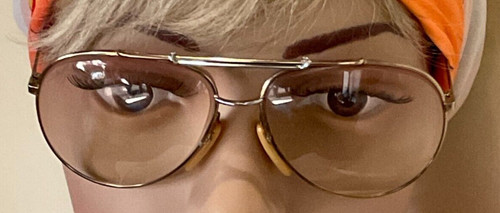 Vintage Aviator Wire Metal Eyewear Oversized Frames Made in W. Germany by Zeiss