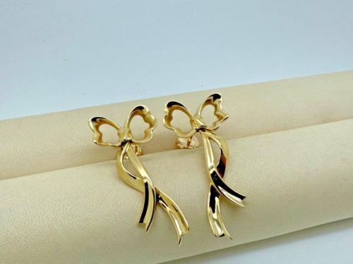 TIFFANY & CO Bow Stud Earrings 18kt G