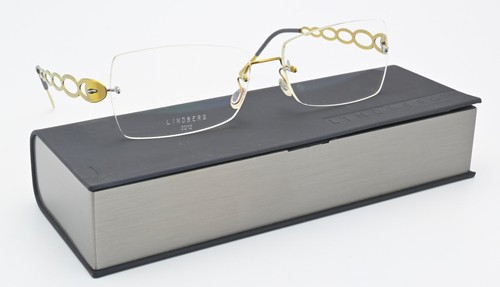 Lindberg Glasses Frame 2012 135 P60 Spirit Titanium Rimless Gloss G Square M