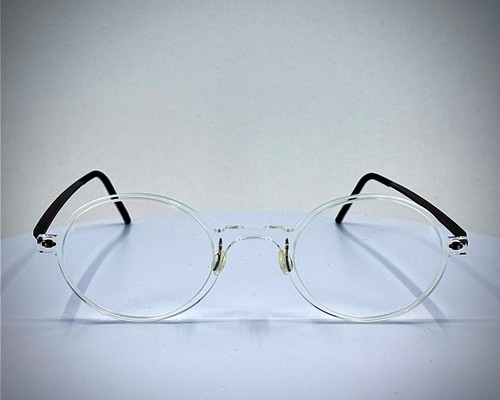 LINDBERG 6508 030/DA8I 10 Clear Silver Round Full Rim Eyeglasses 44 23 150 B:38
