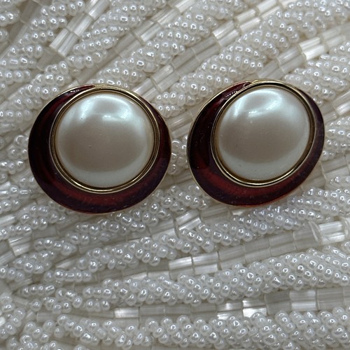 Vintage YSL enamel stud earrings #50