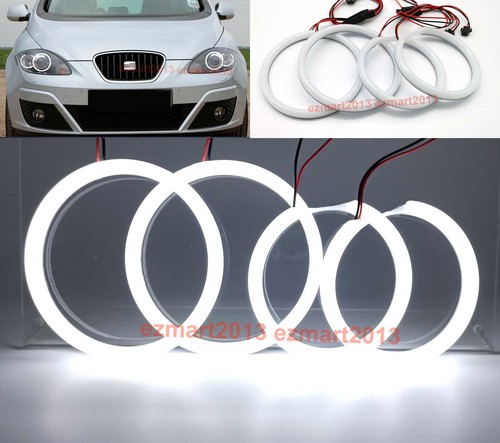 cotton LED halo ring for SEAT Altea Leon Mk2 1P Xenon Headlight 05 15 angel eye