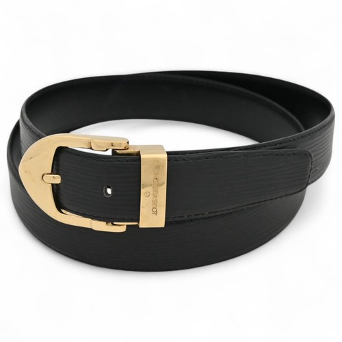 Louis Vuitton Epi Belt Black M6832V Leather 110cm/43in Adjustable U