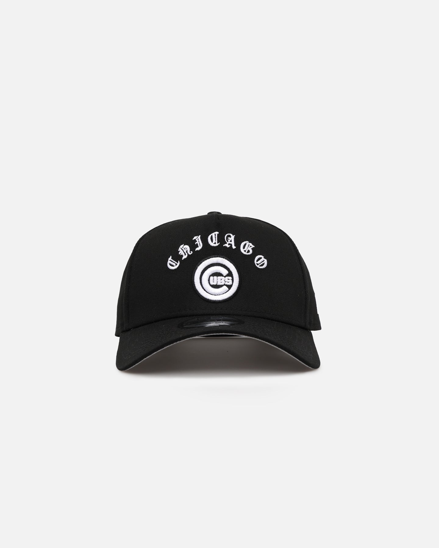 New Era Chicago Cubs 'Gothic Arch' 9FORTY A Frame Snapback Black White