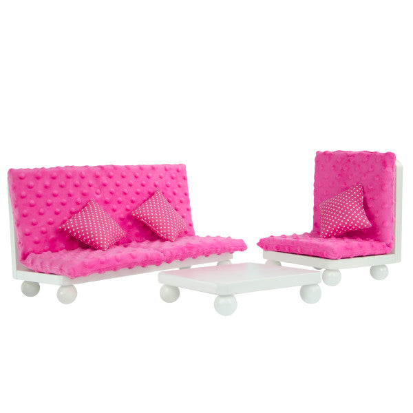 2530 Olivias World Baby Doll Wooden Furniture Lounge Sofa Dolls Chair TD 11930AB