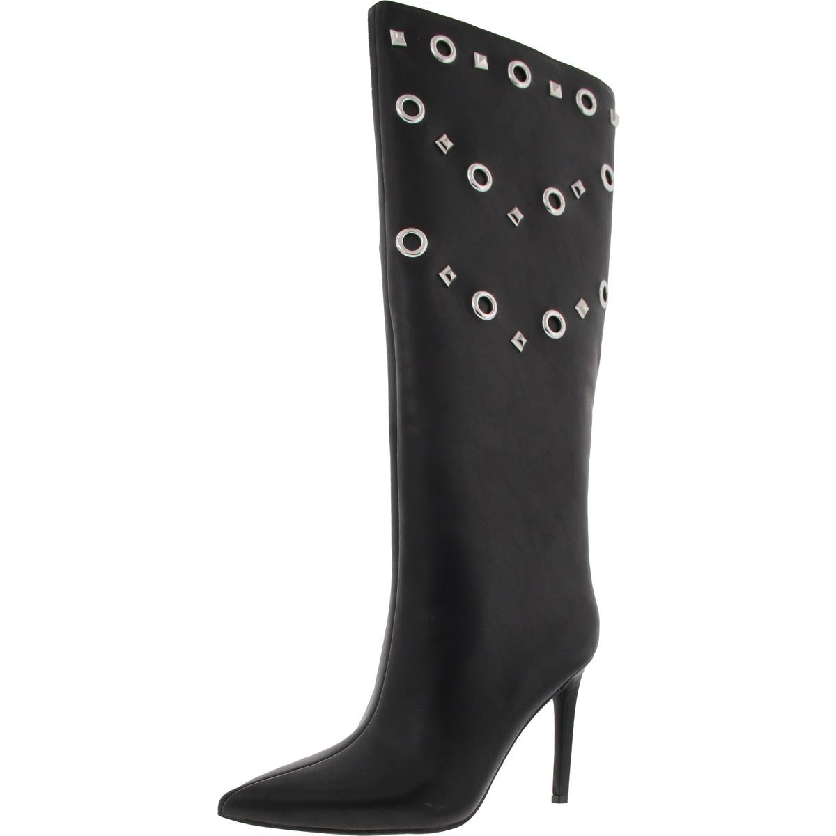 2485 Saqap Womens Leather Knee High Boots