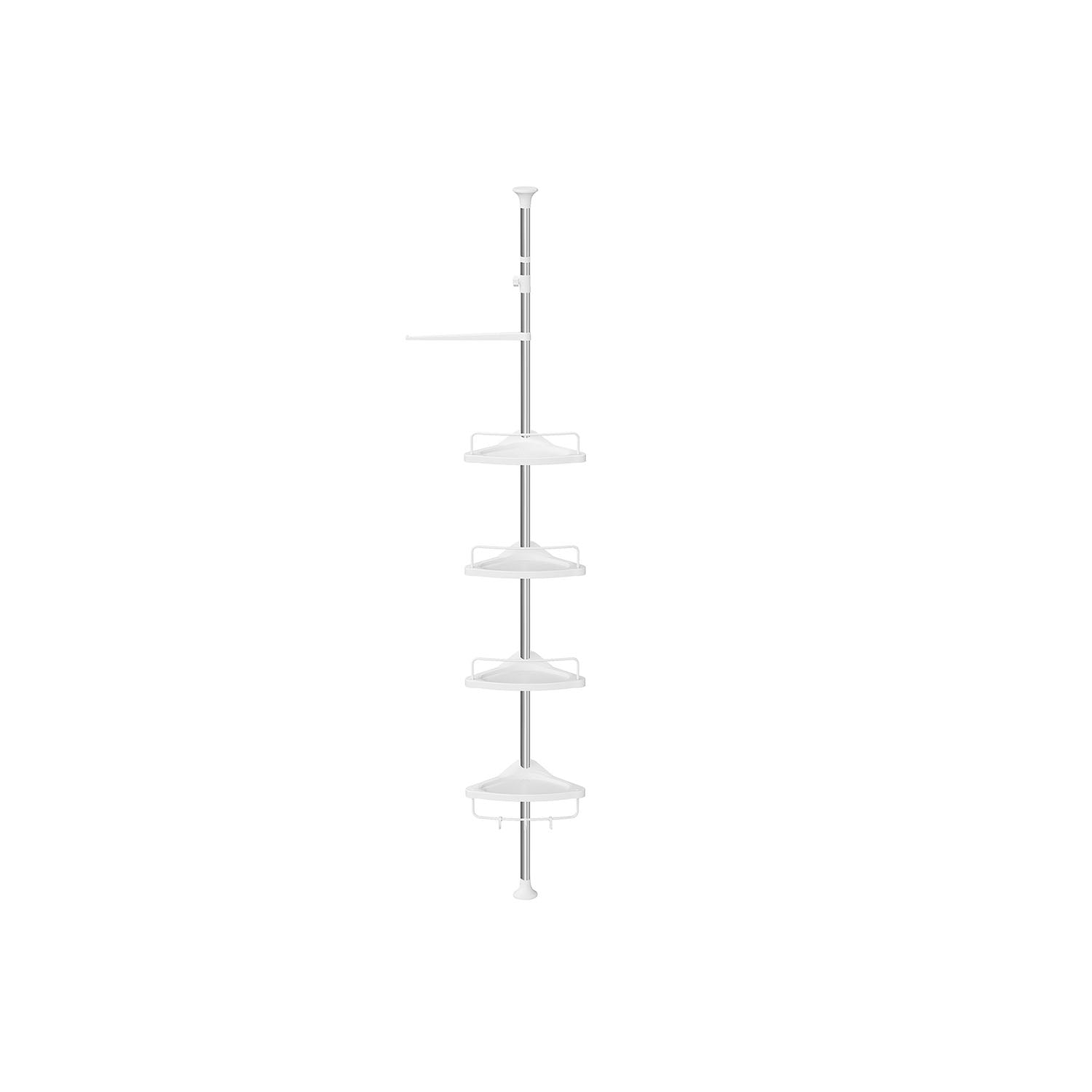 2736 Corner Shower Caddy Tension Pole  35.8 to 118.1 Inches   Cloud White