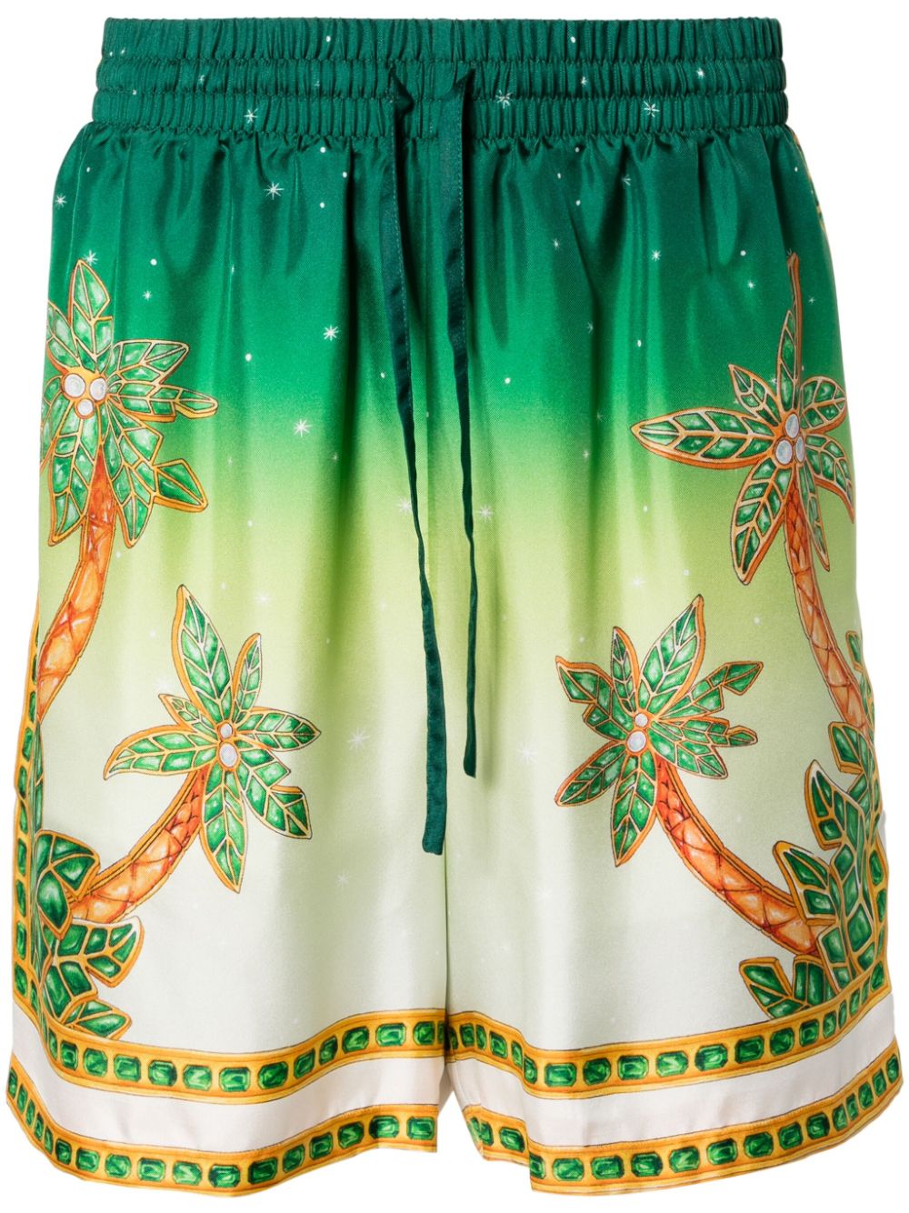 Casablanca Printed Silk Shorts
