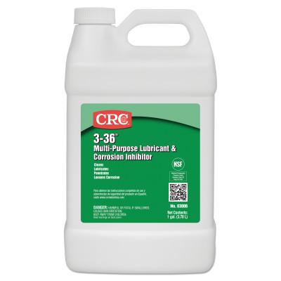CRC 3 36 Multi Purpose Lubricant & Corrosion Inhibitor, 1 Gallon Bottle, 03006
