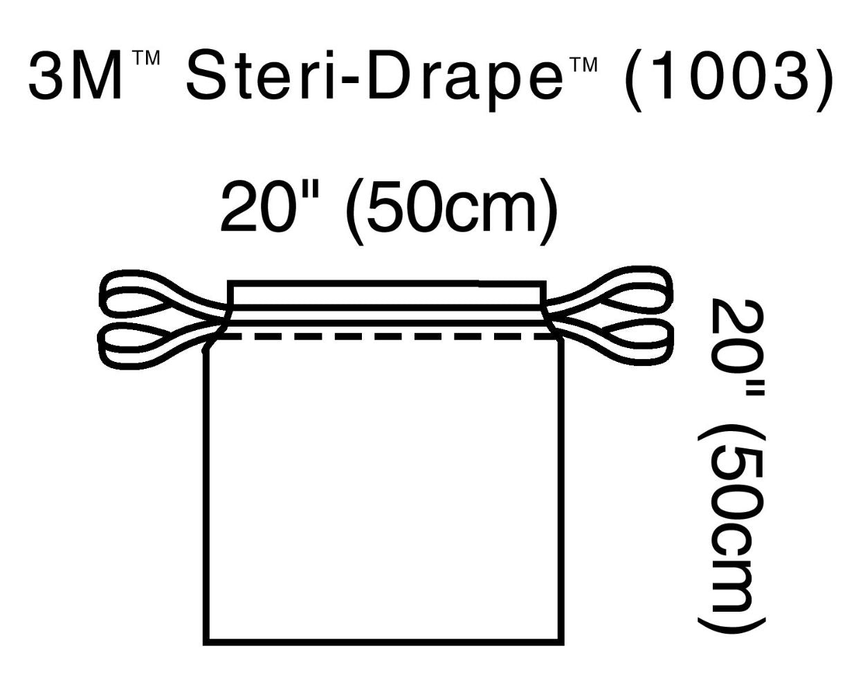 3M Isolation Bag, Drawstring Closure, 20" x 20"