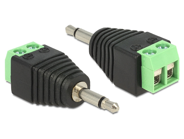 AA ELECTRONICS 15 1800 3.5mm Mono Male Screw Terminal Connector   2pcs