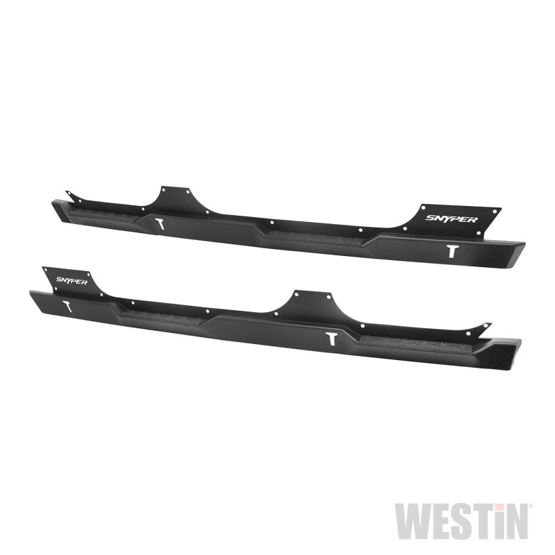 Westin/Snyper 07 17 Jeep Wrangler Unlimited Rock Slider Steps   Textured Black