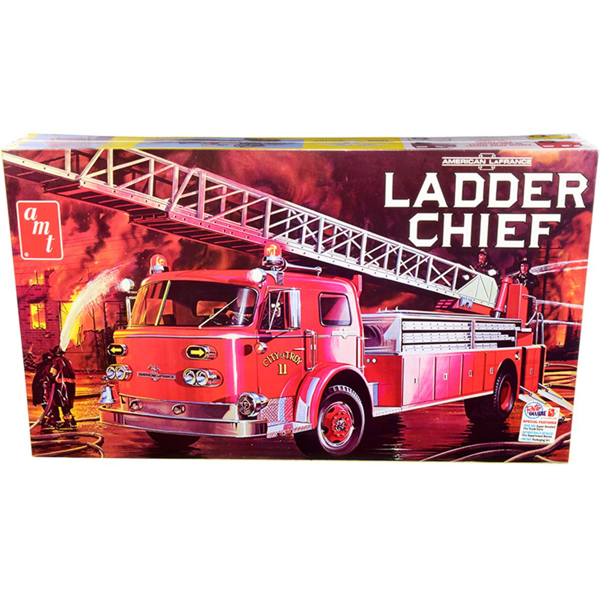 2297 AMT  Skill 3 Model Kit American LaFrance Ladder Chief Fire Truck 1 by 25 Scale Model Car