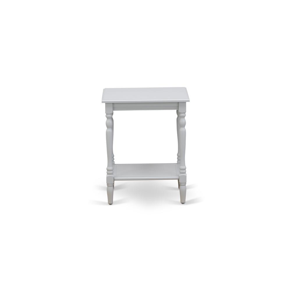 2736 East West Furniture BF 14 ET Modern Nightstand with Open Storage Shelf   Mid Century Side Table for Small Spaces  Stable and Sturdy Constructed   Urban Gray Finish