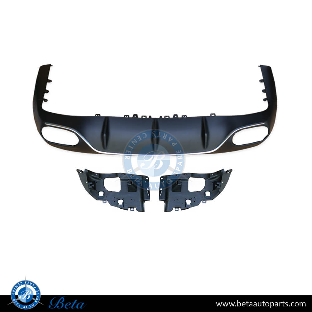 BETAAUTOPARTS Mercedes E Class Coupe C238 (2017 2020), Rear Diffuser AMG E53 for Normal AMG (Silver), China, 2388857002