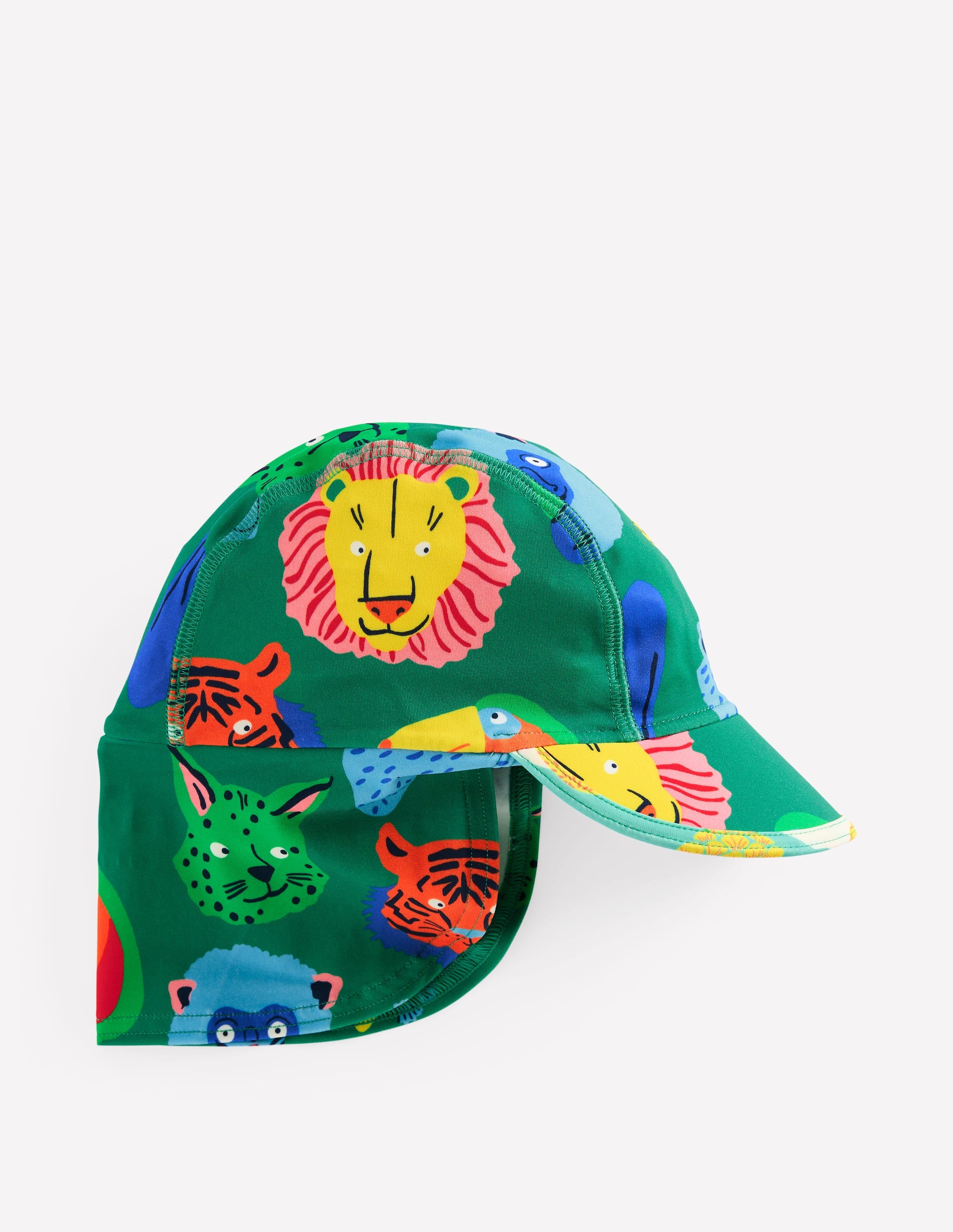 BODEN Fun Sun Safe Hat Multi Animal Faces