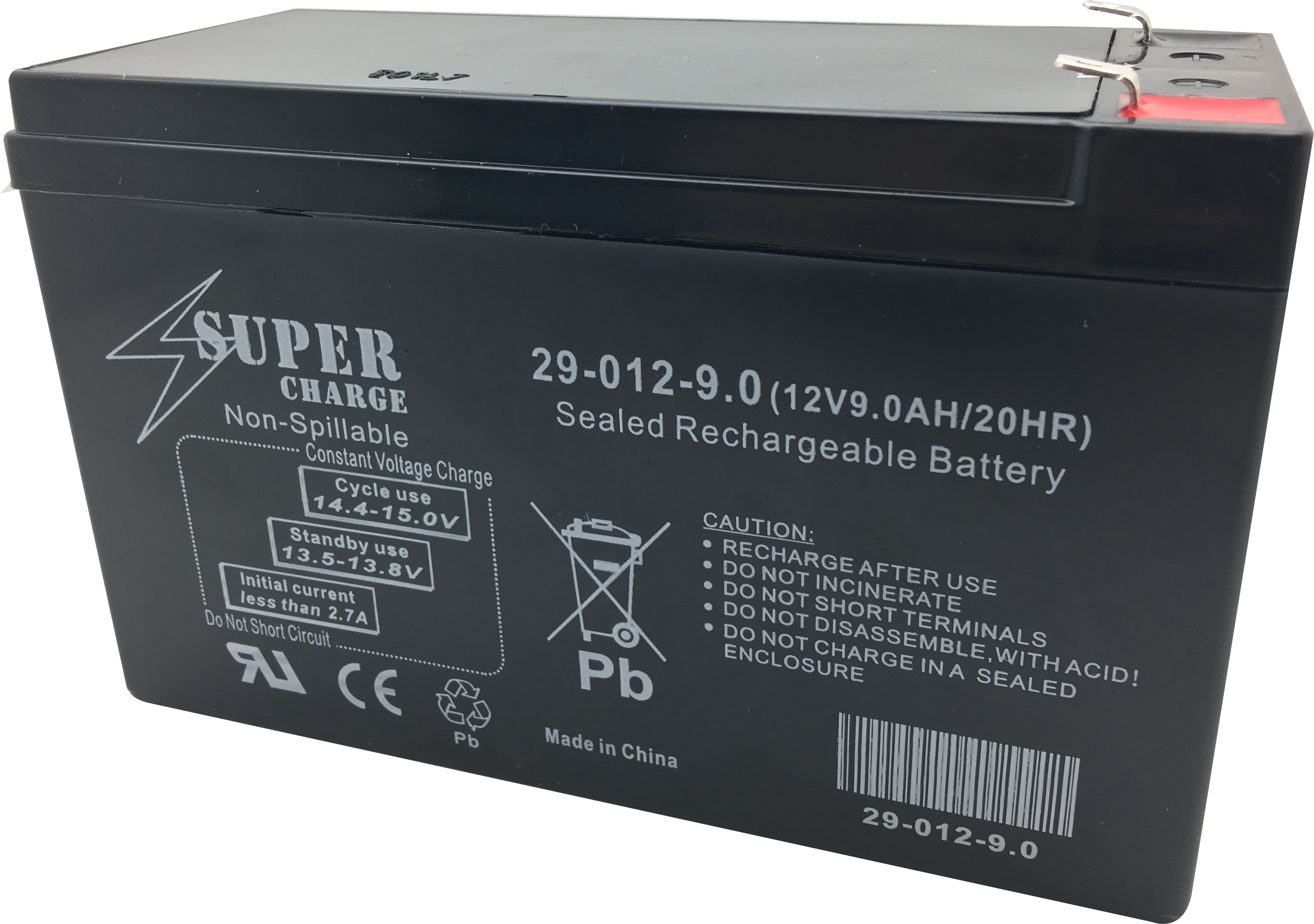 AA ELECTRONICS 29 012 7.5 Rechargeable Battery 12V 7.5AH 20HR