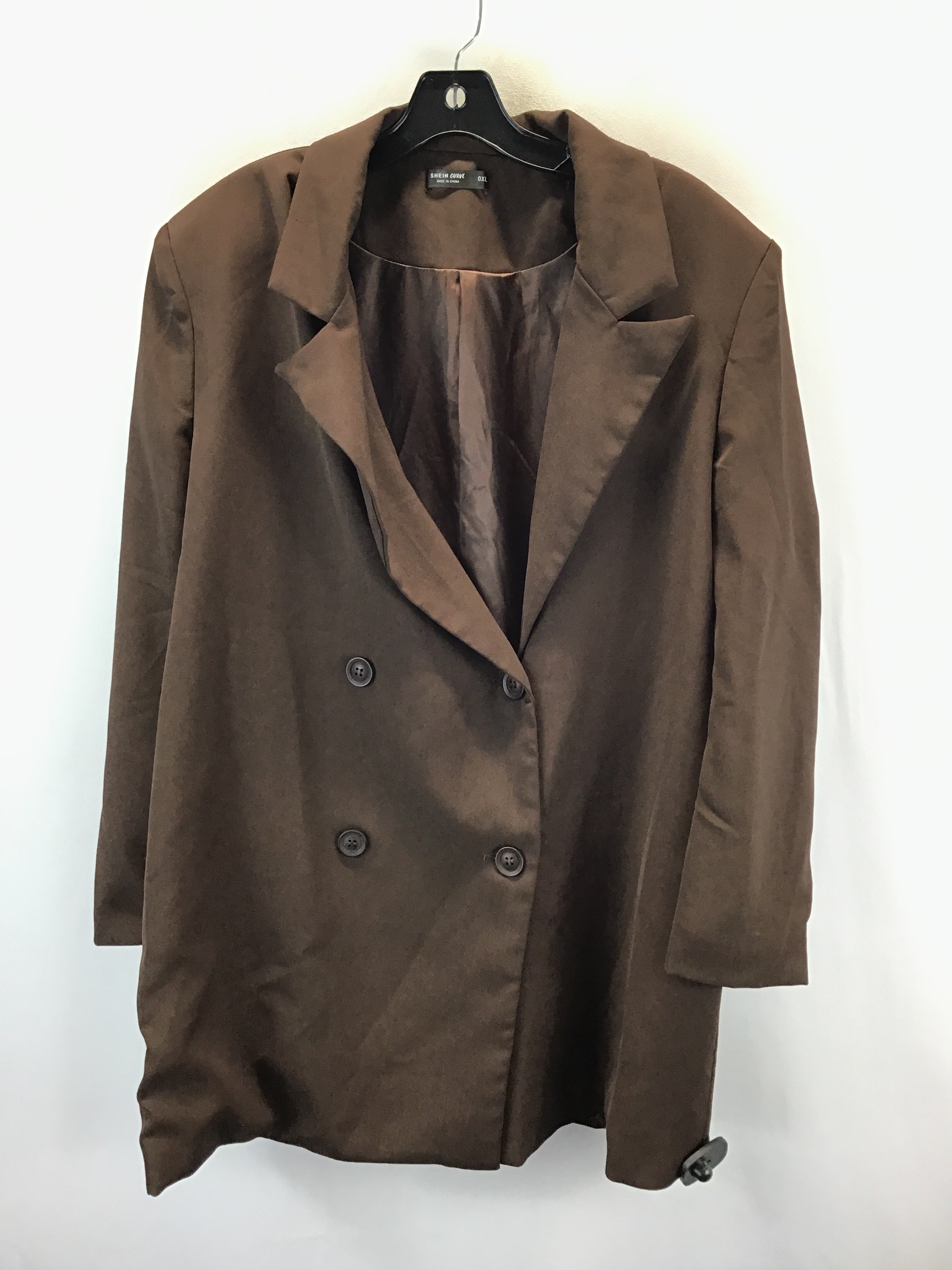 CLOTHES MENTOR WALDORF  MARYLAND Blazer By Shein In Brown  Size: Xl