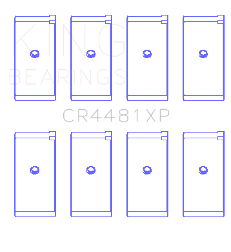 KING ENGINE BEARINGS King Mitsubishi 4G63/4G64 6 Bolt 1st Gen DSM Performance Rod Bearing Set   Size STD