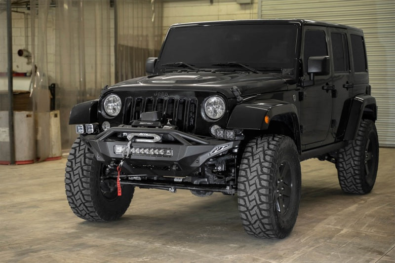 Addictive Desert Designs 07 18 Jeep Wrangler JK Stealth Fighter Front Bumper w/ Winch Mount